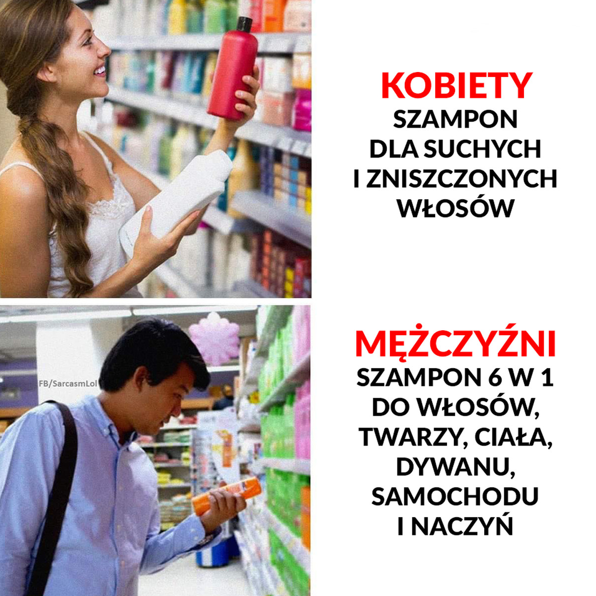 szampon dla kobiet i mezczyzn