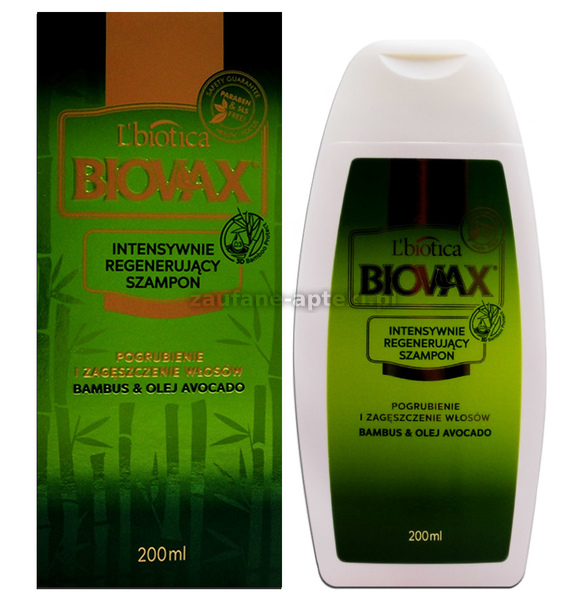 biovax szampon intensywnie regenerujący olej z avocado
