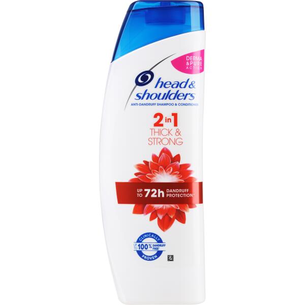 head&shoulders szampon przeciwłupieżowy z odżywką 2w1 gęste i mocne