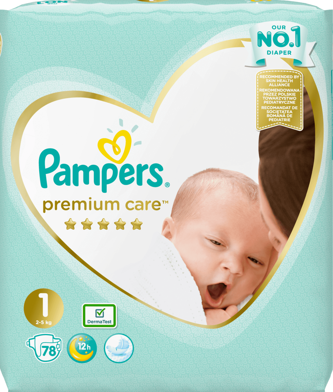 pampers premium care 1 78 ks