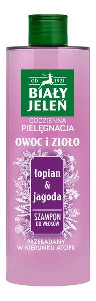 biały jeleń szampon do włosów łopian jagoda