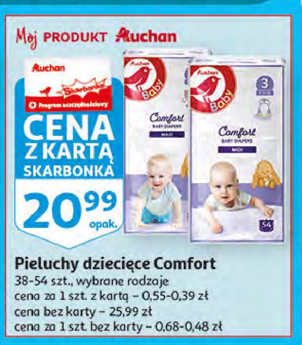 pieluchy comfort baby auchan