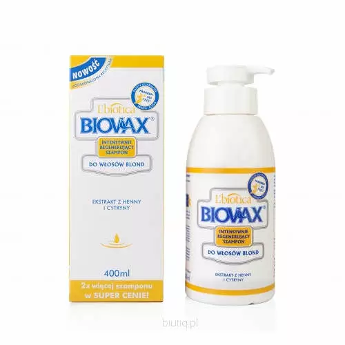 szampon do włosów biovax do włosówblond