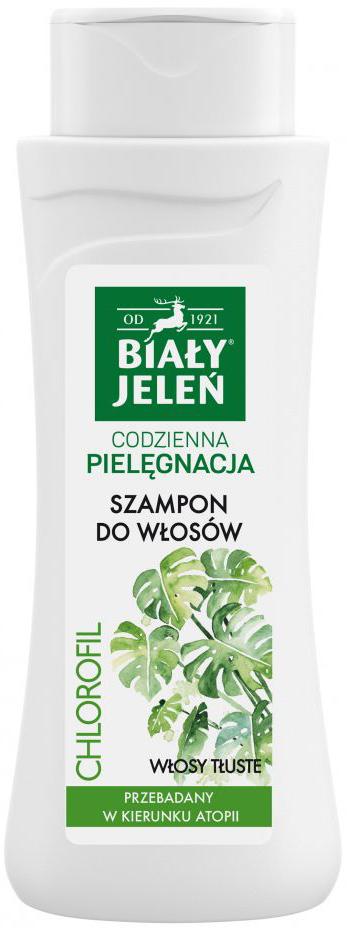 biały jeleń hipoalergiczny szampon z naturalnym chlorofilem