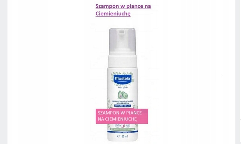 mustela szampon ciemieniucha