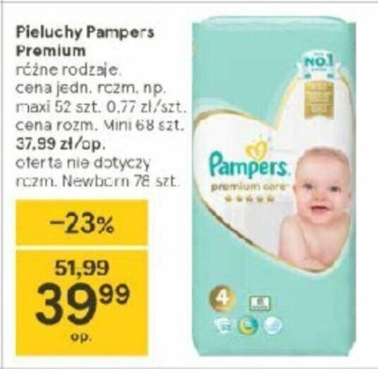 gazetka tesco pampers