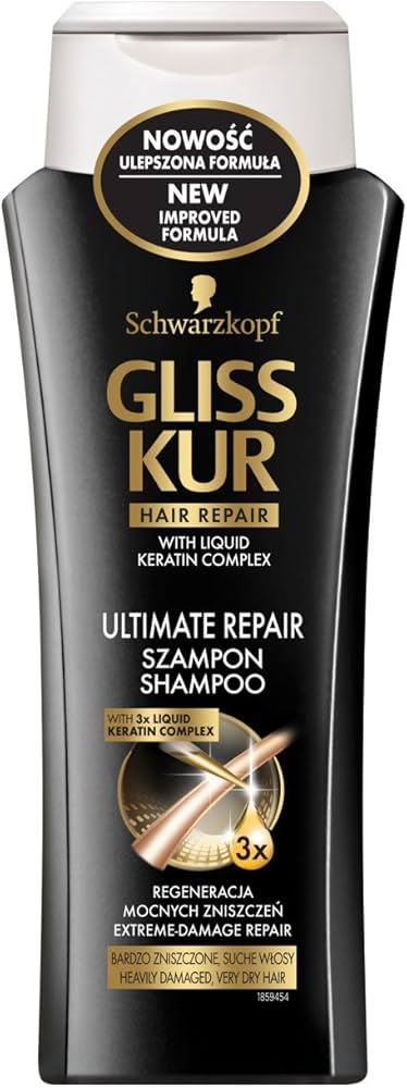 gliss kur hair repair with liquid keratin complex szampon