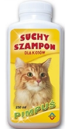 szampon w pudrze dla kota