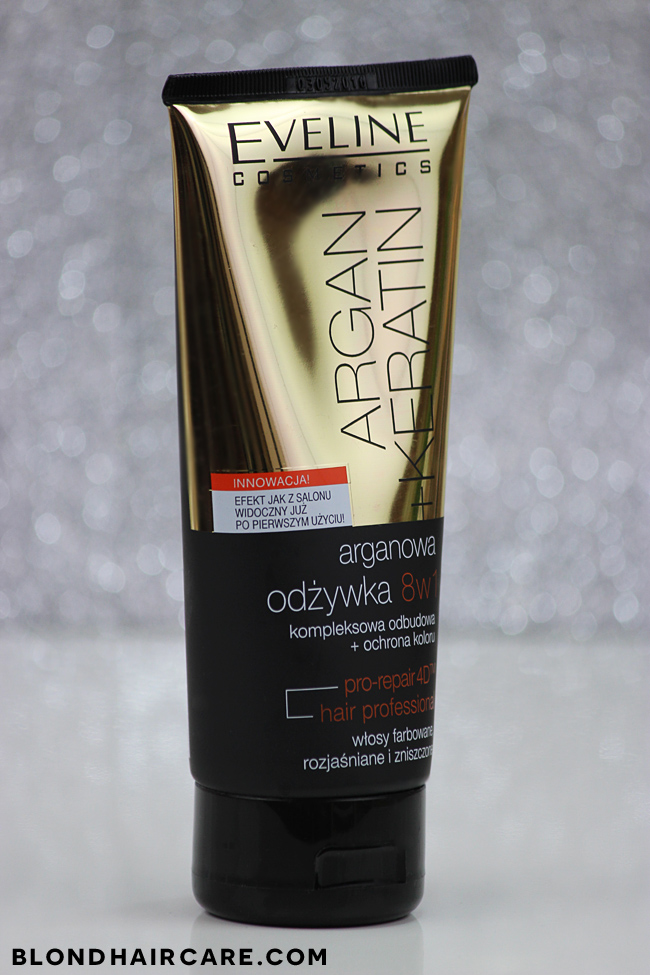 eveline argan keratin odżywka do włosów 8w1