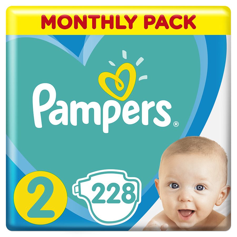 pampers pieluszki new baby 2 mini 228 szt