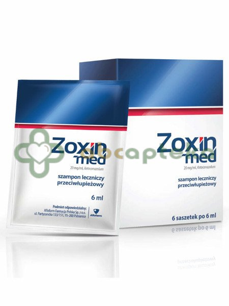 zoxin-med 20 mg ml szampon leczniczy przeciwłupieżowy 6 ml