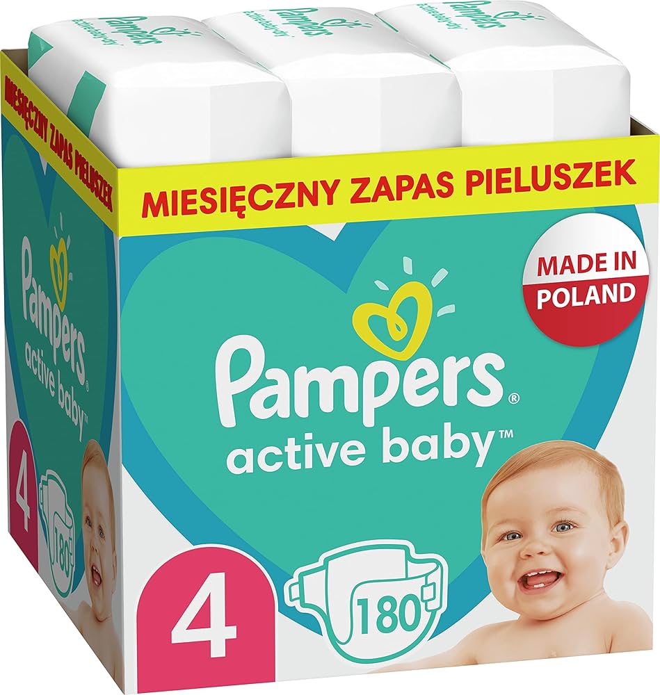 pieluszki pampers active dry 4+