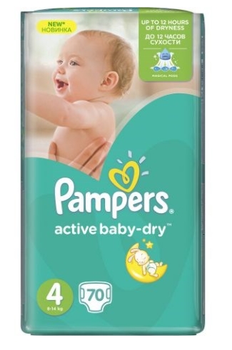 pieluchy pampers active baby dry 4