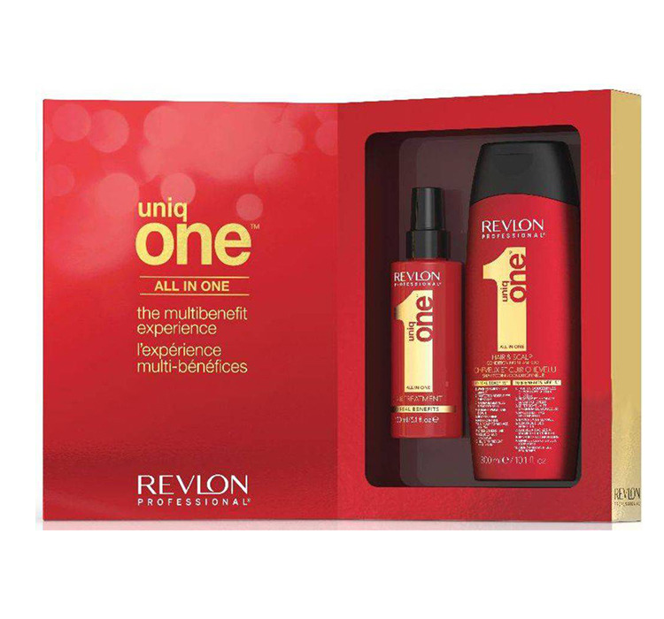 revlon uniq one zestaw odżywka spray szampon