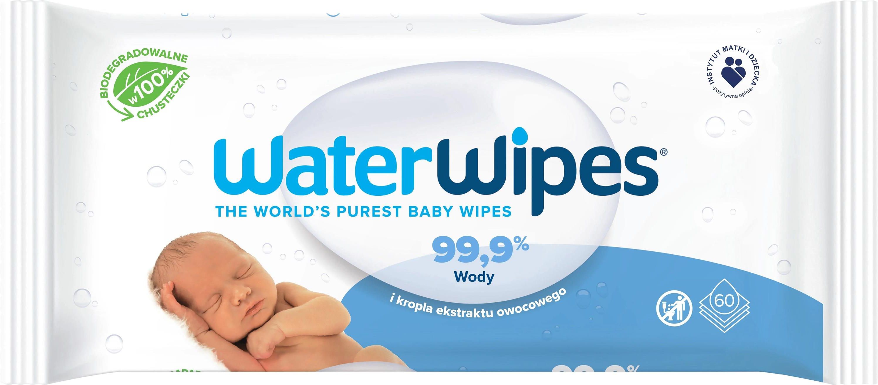 chusteczki nawilżane wodą waterwipes