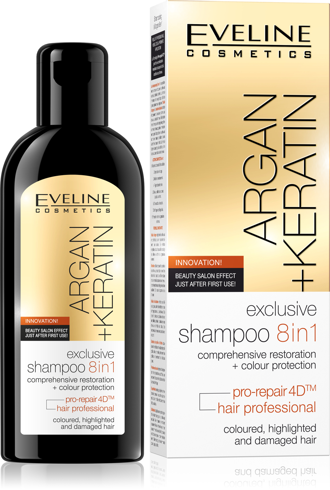 eveline argan silk szampon keratynowy z jedwabiem 8w1