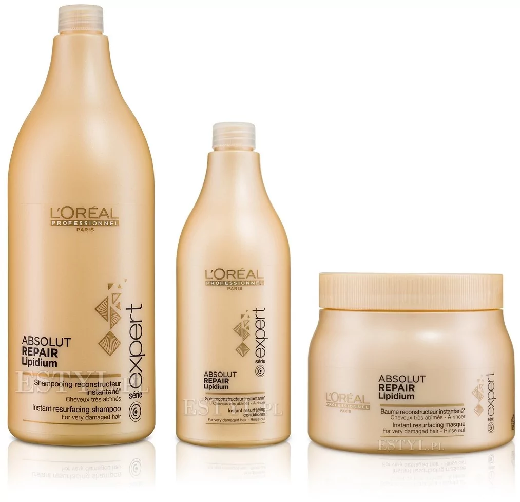 loreal absolut repair szampon 1500 odżywka 750