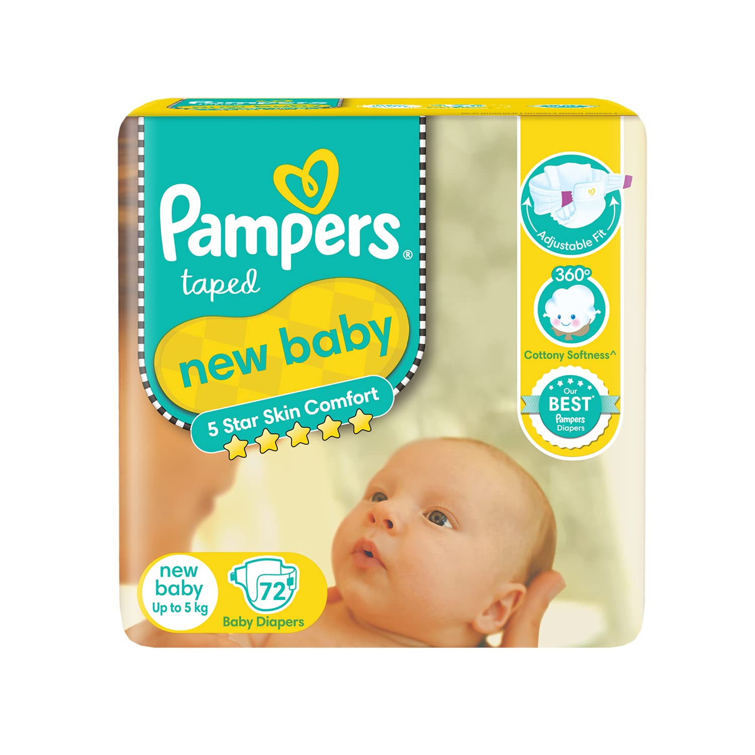 pampers newborn 2-5 78 allegro