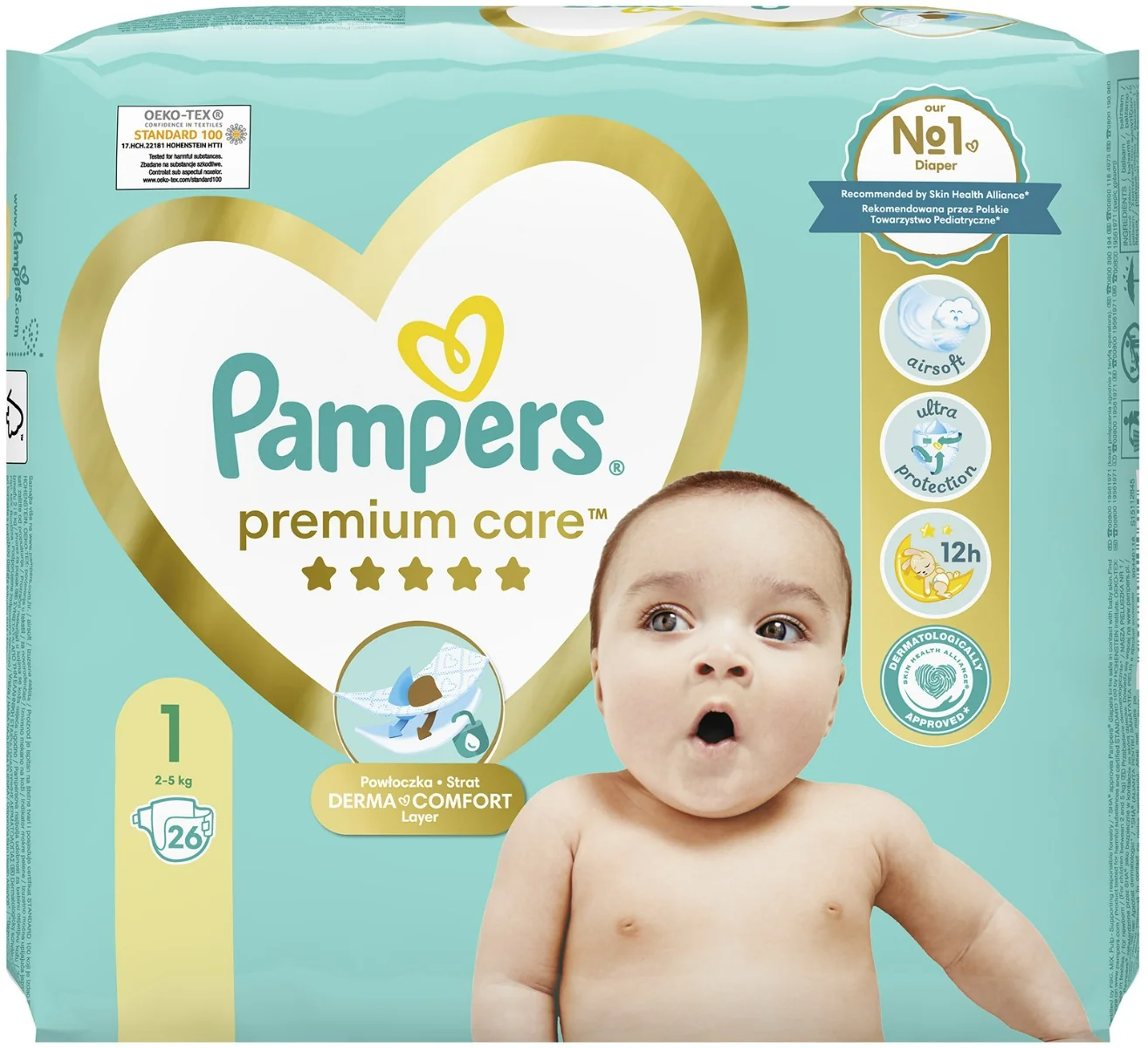 pampers premium care opis