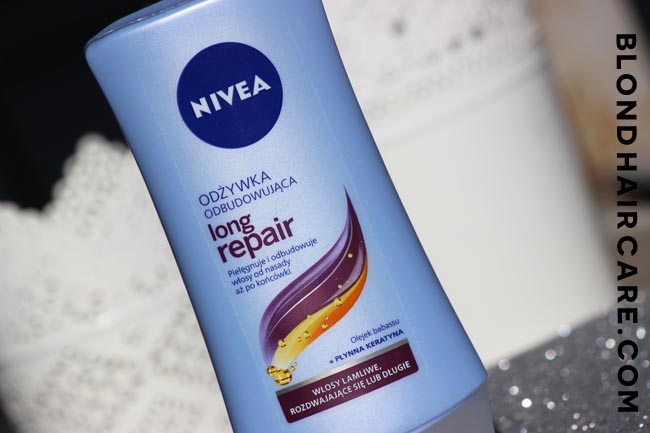 nivea long hair repair szampon silikony