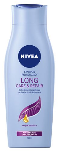 nivea long hair repair szampon silikony