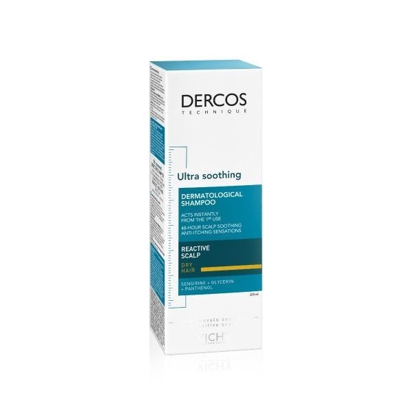 vichy dercos szampon przeciwłupieżowy do włosów suchych 390ml