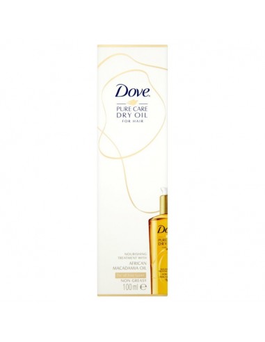 lekki olejek do włosów dojrzałych dove pure care dry oil