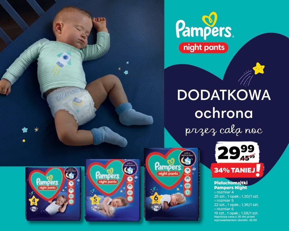 biedronka pampers 29.99