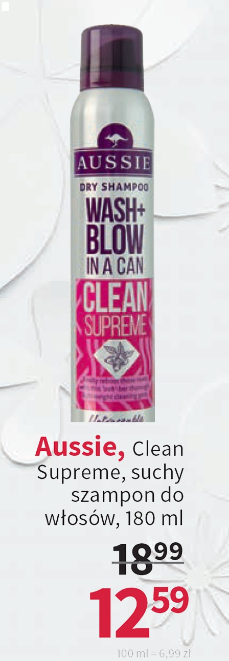 aussie wash blow clean supreme suchy szampon do włosów 180ml