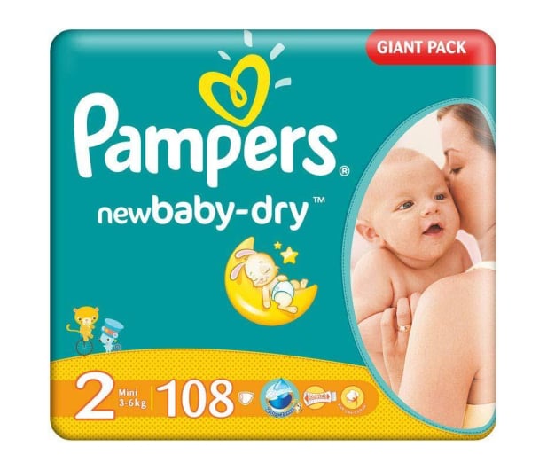 pampers active baby 108 szt