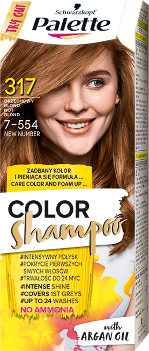 szampon koloryzujacy włosów schwarzkopf palette 315