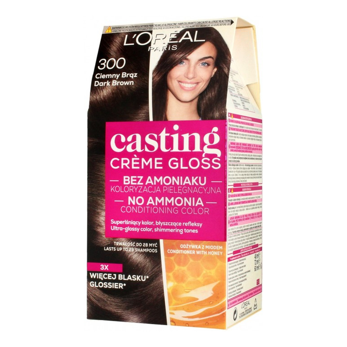 szampon casting creme gloss na umyte wlosy