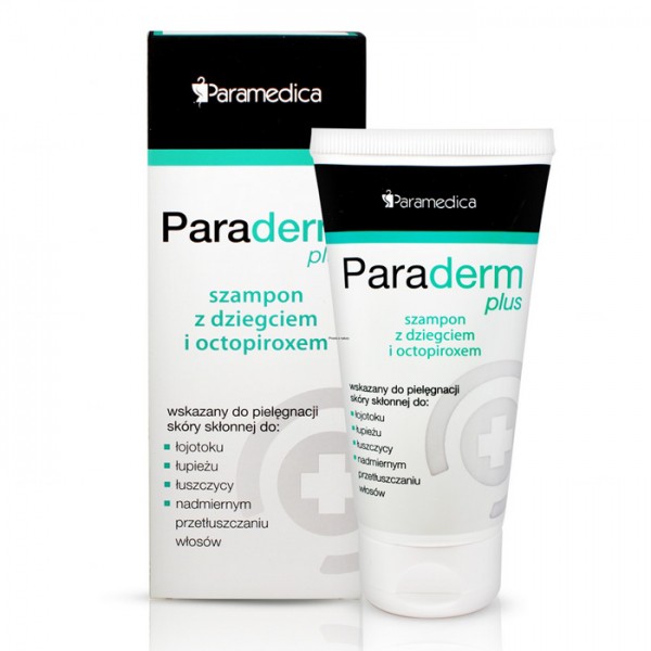 paraderm plus szampon z dziegciem i octopiroxem 150g