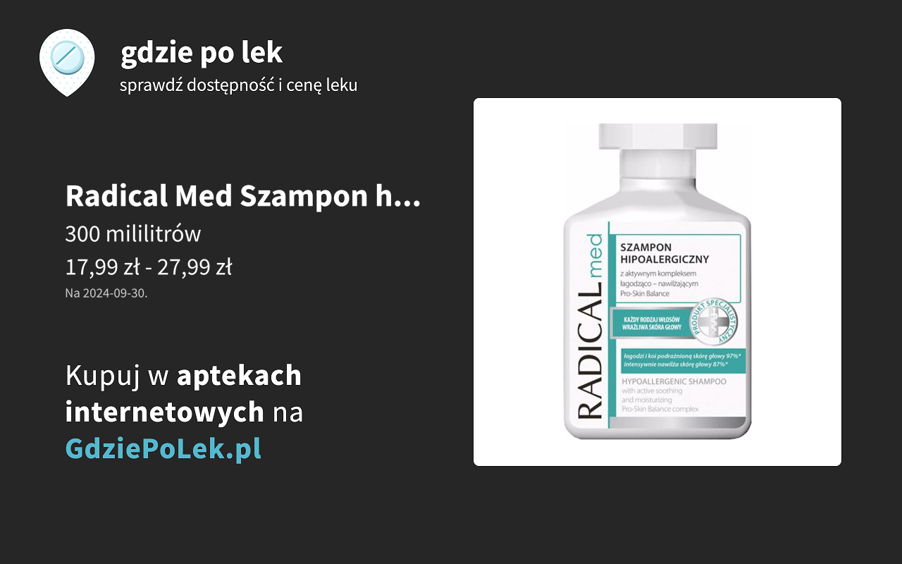 radical med szampon hipoalergiczny