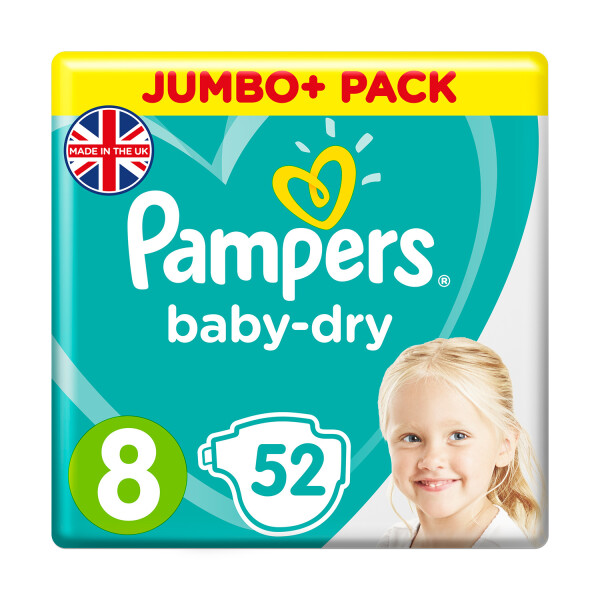 pampers jumbo paack size 8