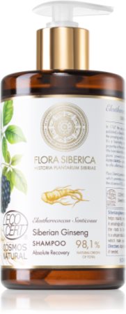flora siberica naturalny szampon odbudowujący włosy siberian ginseng