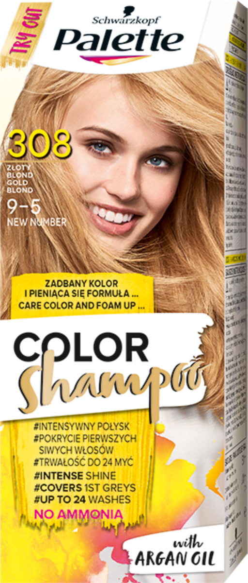 palette złoty blond szampon