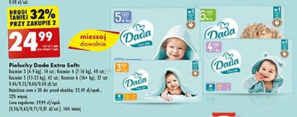 pieluchy dada biedronka od 04.03.2019