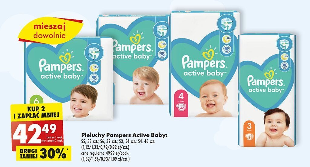 biedronka pieluchy pampers 4