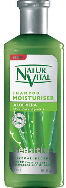 sensitive szampon z aloesem do włosów wymagających nawilżenia naturvital