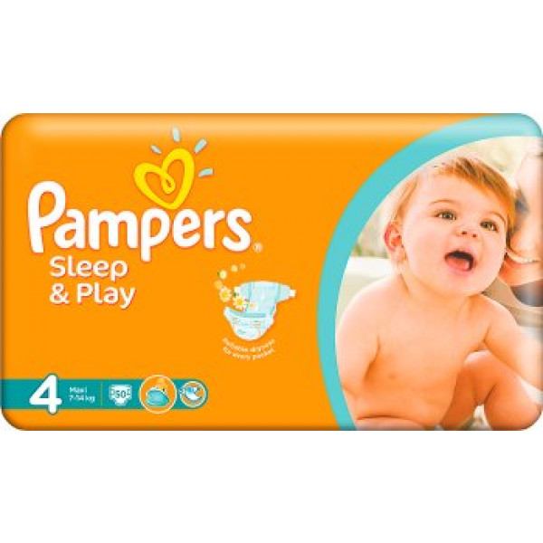 pampers play and sleep 4 netto