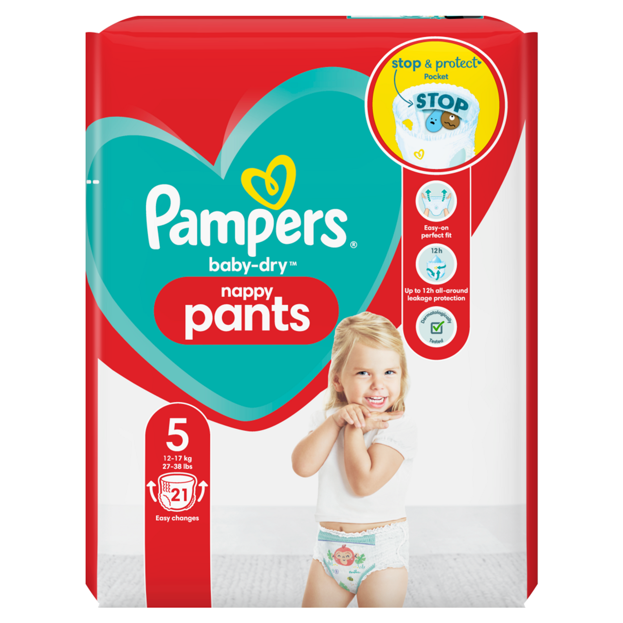 pampers baby dry pants size 5