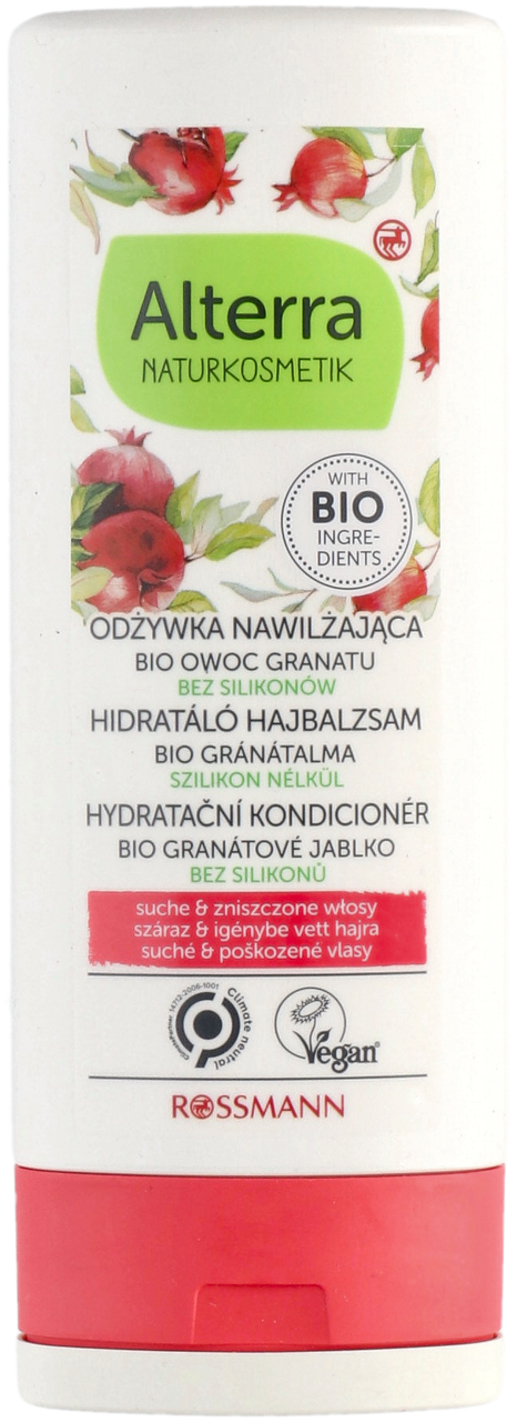 alterra nawilżająca odżywka do włosów bio-owoc granatu & bio-aloes