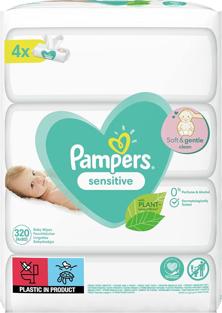 pampers sensitive chusteczki dla niemowląt