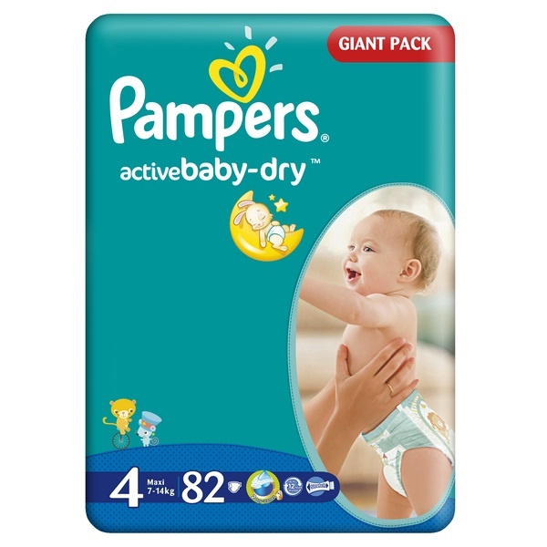 pieluchy pampers active baby dry 4