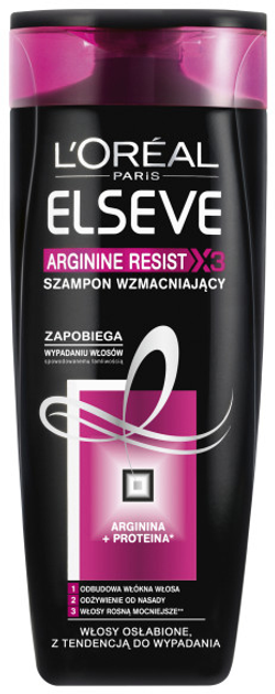 loréal pariselseve arginine resist x3wzmacniający szampon do włosów