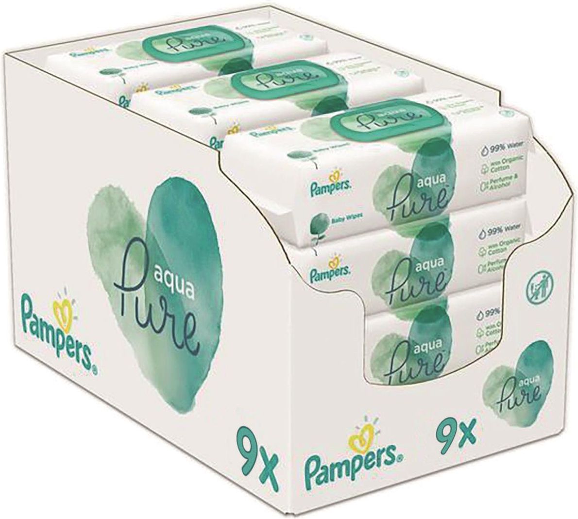 chusteczki pampers aqua pure ceneo