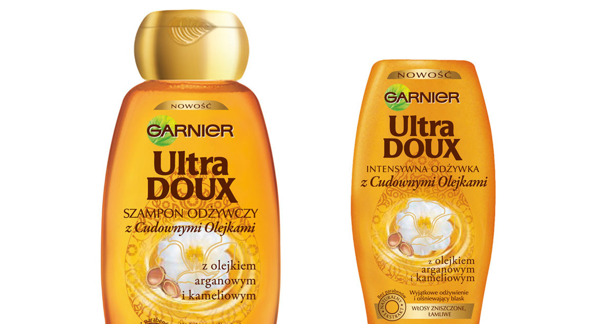 garnier ultra doux szampon odżywczy z cudownymi olejkami