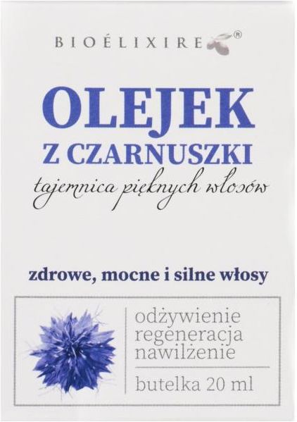 bioelixire odżywiający i regenerujący olejek do włosów z czarnuszki 20ml