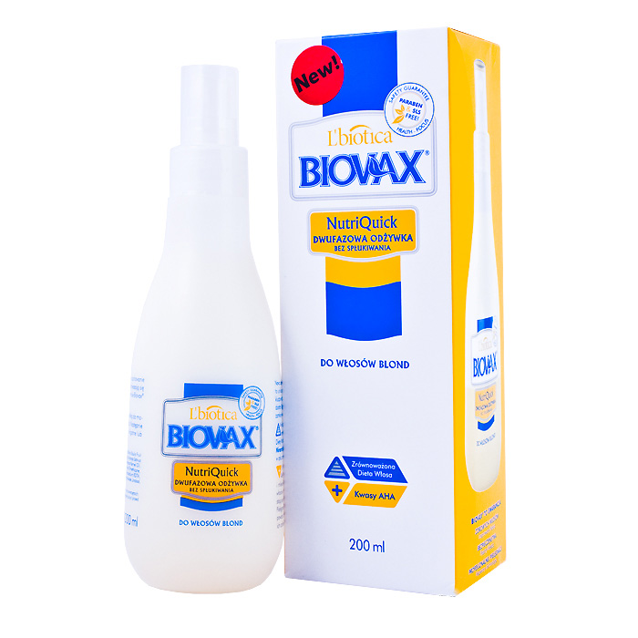 lbiotica biovax nutriquick odżywka do włosów przetłuszczających się